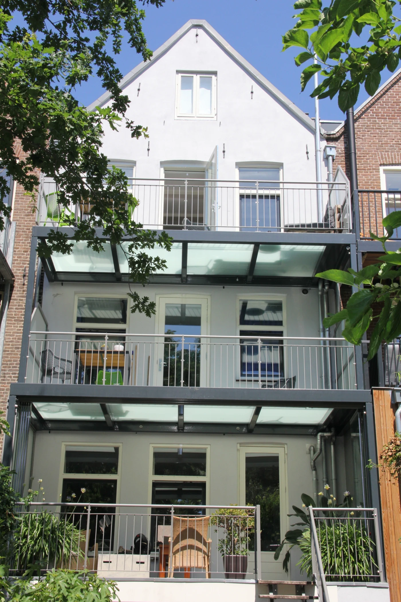 Balkons beloopbaar glas - Govert Flinckstraat